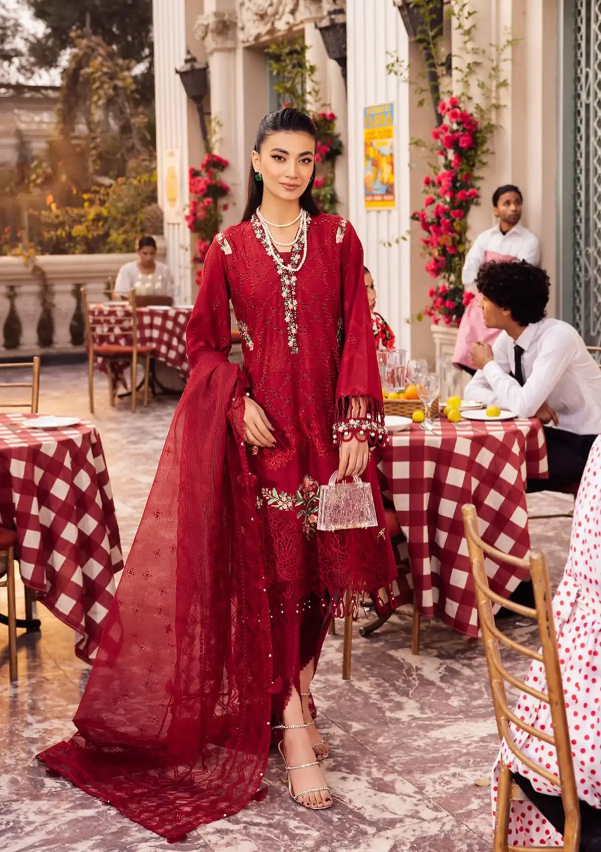 Sardinia Roman Holiday Lawn'24 SR-206 RHEA - Mohsin Saeed Fabrics