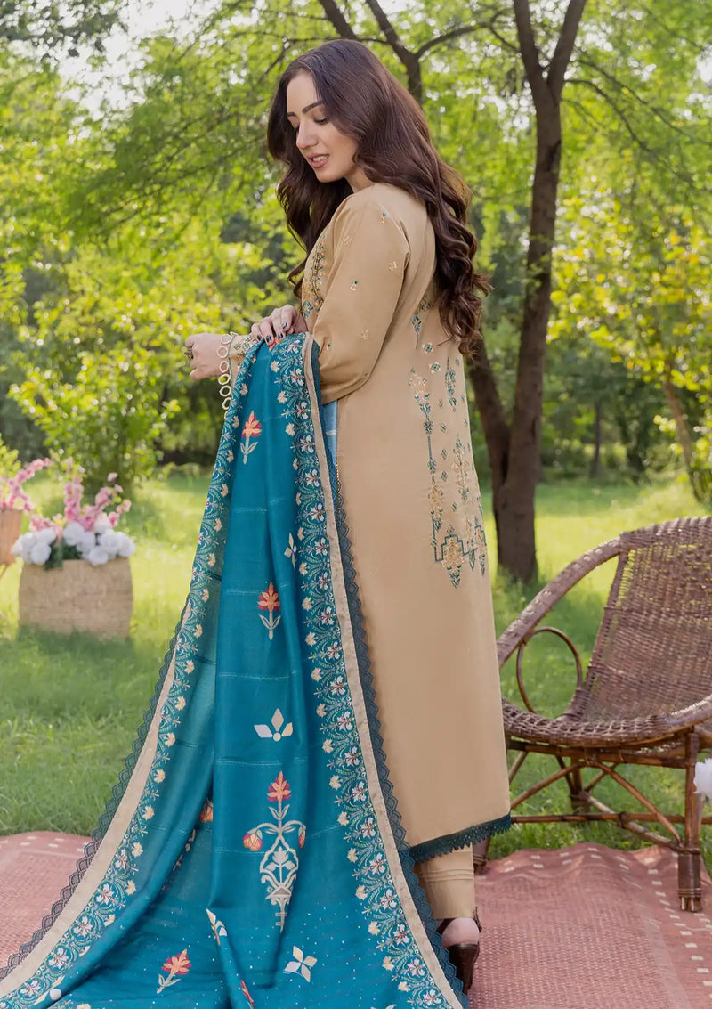 Peridot Emb Khaddaar'23 D-424-B - Mohsin Saeed Fabrics