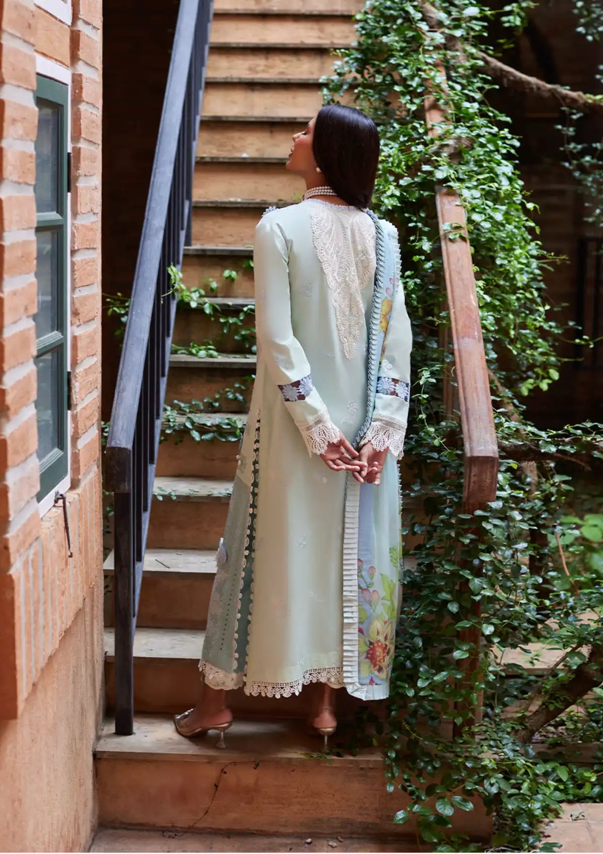 Mushq Te Amo Luxury Lawn'24 MSL-08 Capri Charm - Mohsin Saeed Fabrics