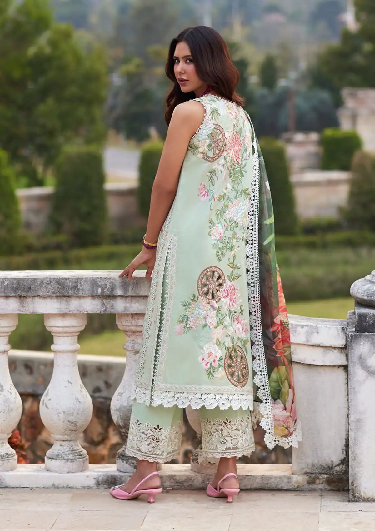 Mushq Te Amo Luxury Lawn'24 MSL-12 Ravenna Romance