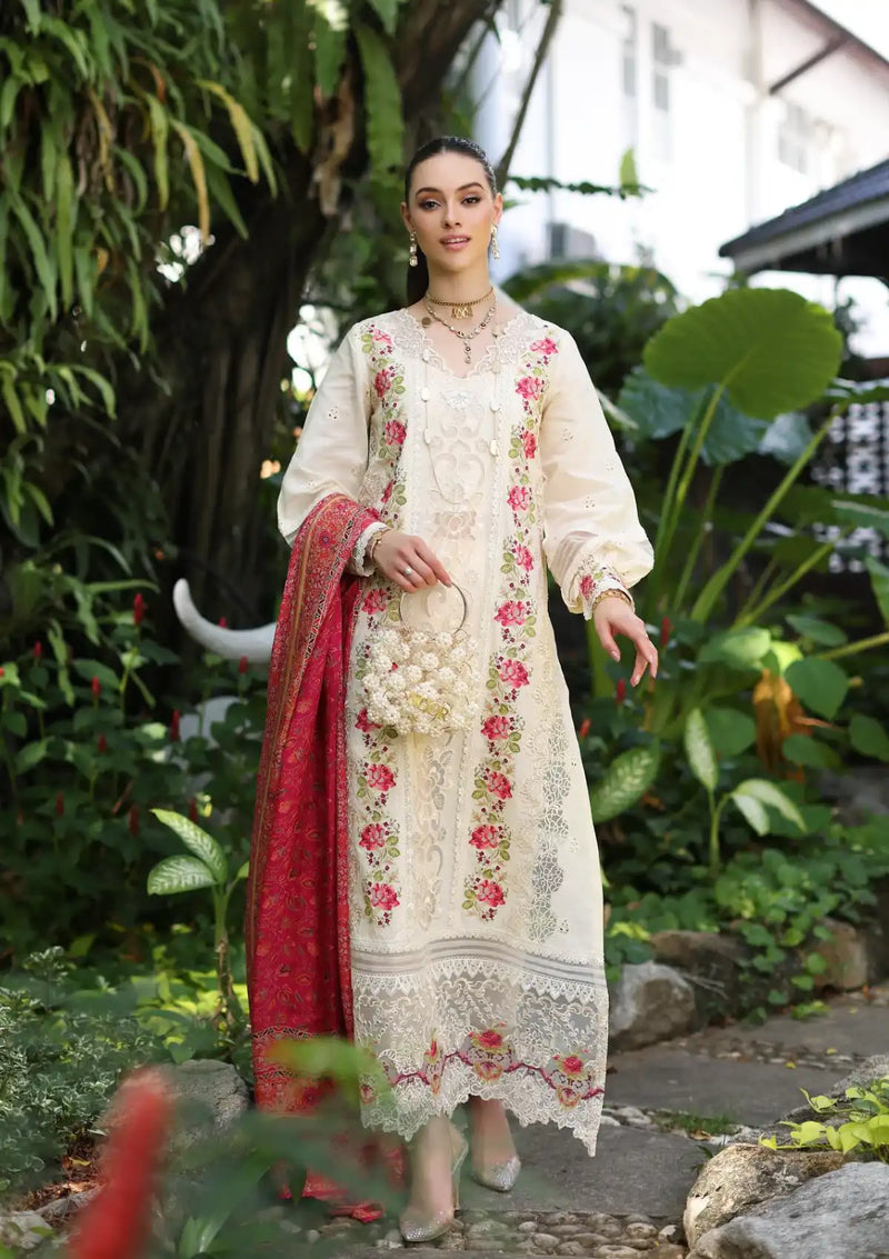 Noor Luxury Chikankari Lawn'24 D-12B - Mohsin Saeed Fabrics