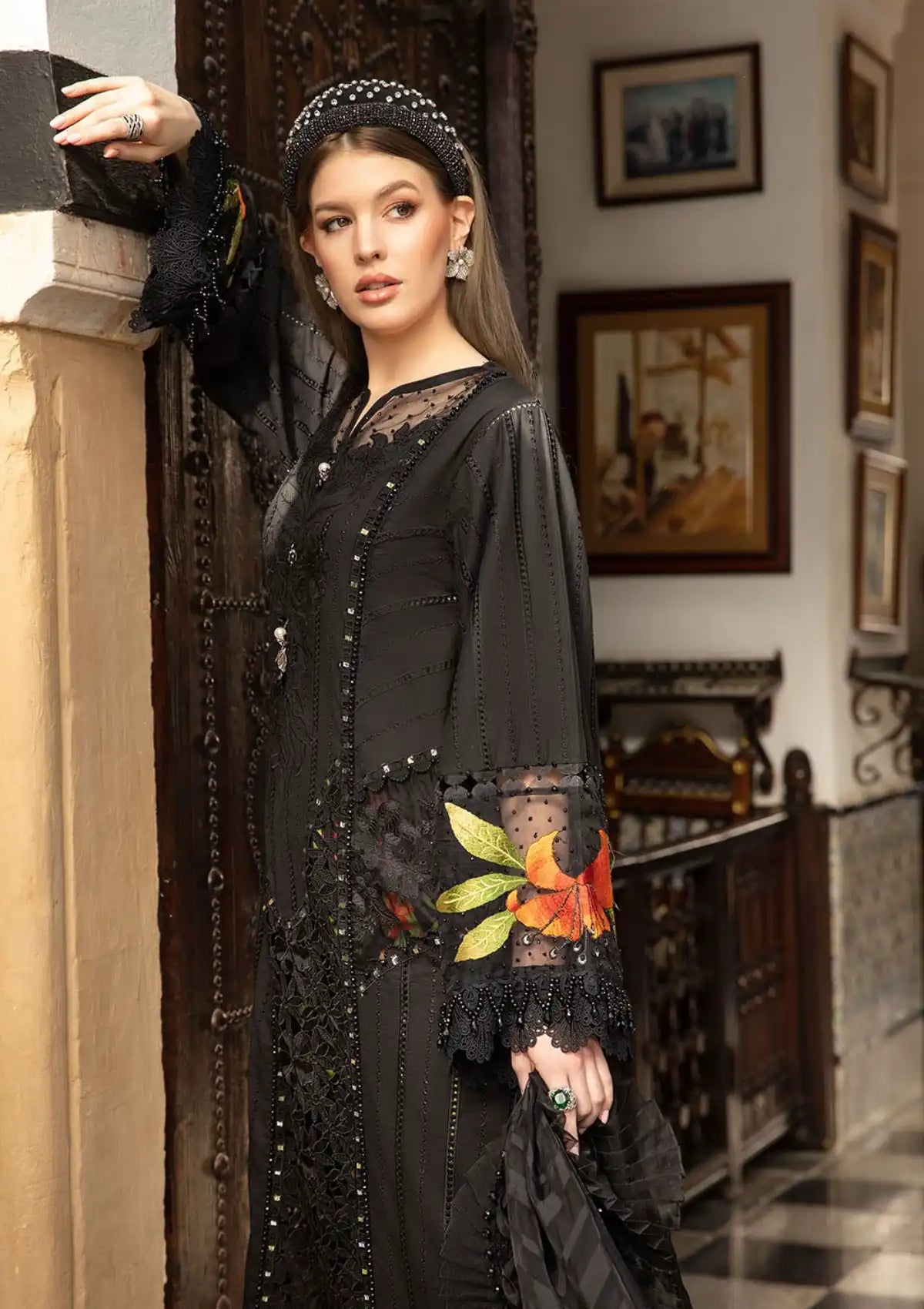 Maria.B Voyage a'Luxe Lawn'24 D-08B - Mohsin Saeed Fabrics