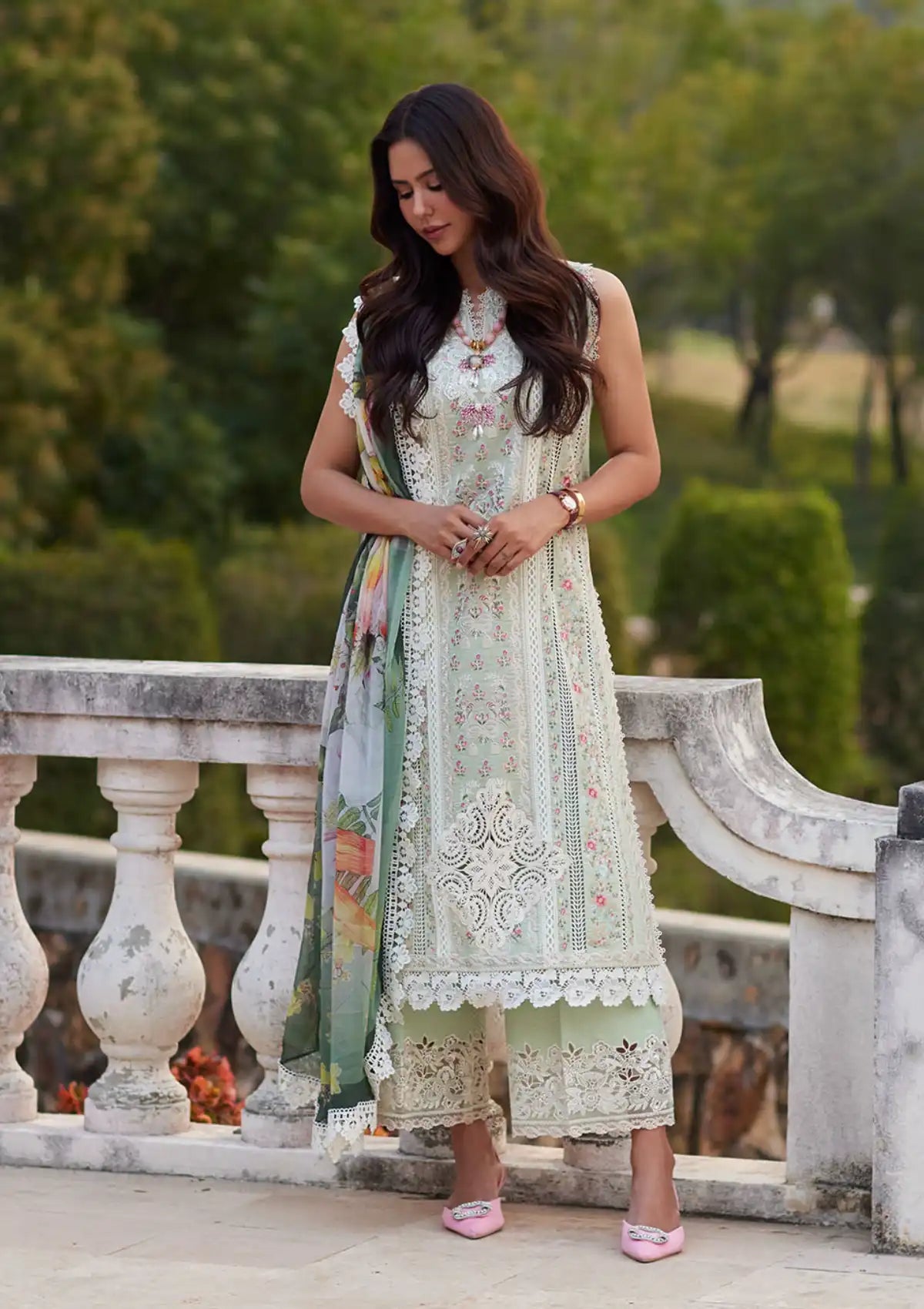 Mushq Te Amo Luxury Lawn'24 MSL-12 Ravenna Romance