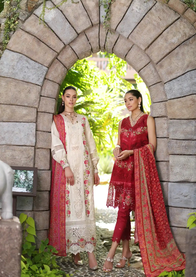Noor Luxury Chikankari Lawn'24 D-12A - Mohsin Saeed Fabrics