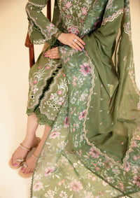 Qalamkar Qlinekari Luxury Lawn'24 SQ-14 SEMAL - Mohsin Saeed Fabrics