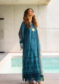Saira Rizwan Luxury Lawn'24 SRLL-07 SAPPHIRE - Mohsin Saeed Fabrics