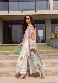 Saira Rizwan Luxury Lawn'24 SRLL-01 LAUREL - Mohsin Saeed Fabrics