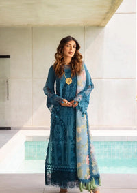 Saira Rizwan Luxury Lawn'24 SRLL-07 SAPPHIRE - Mohsin Saeed Fabrics