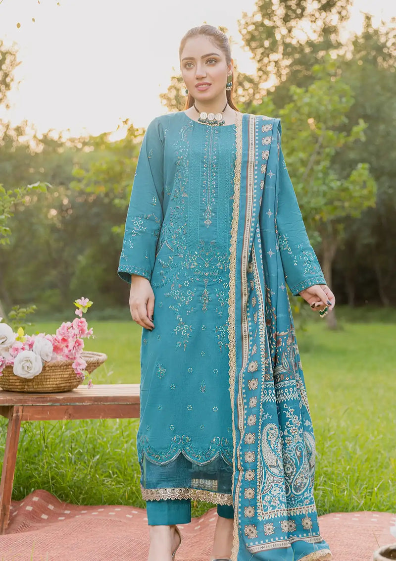 Peridot Emb Khaddaar'23 D-430-A - Mohsin Saeed Fabrics