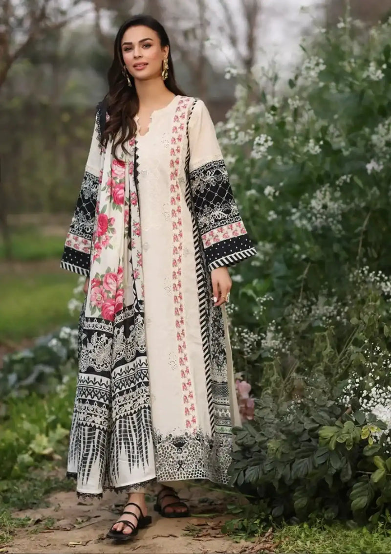 Manara Vintage Flora Lawn'24 SS-11 SOLAINA - Mohsin Saeed Fabrics