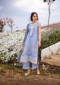 Mushq Hemline The Secret Garden'24 D-08A MYOSOTIS - Mohsin Saeed Fabrics