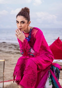 Saira Rizwan Luxury Lawn'24 SRLL-08 DAMASK - Mohsin Saeed Fabrics