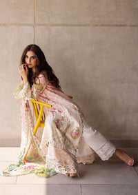Saira Rizwan Luxury Lawn'24 SRLL-01 LAUREL - Mohsin Saeed Fabrics