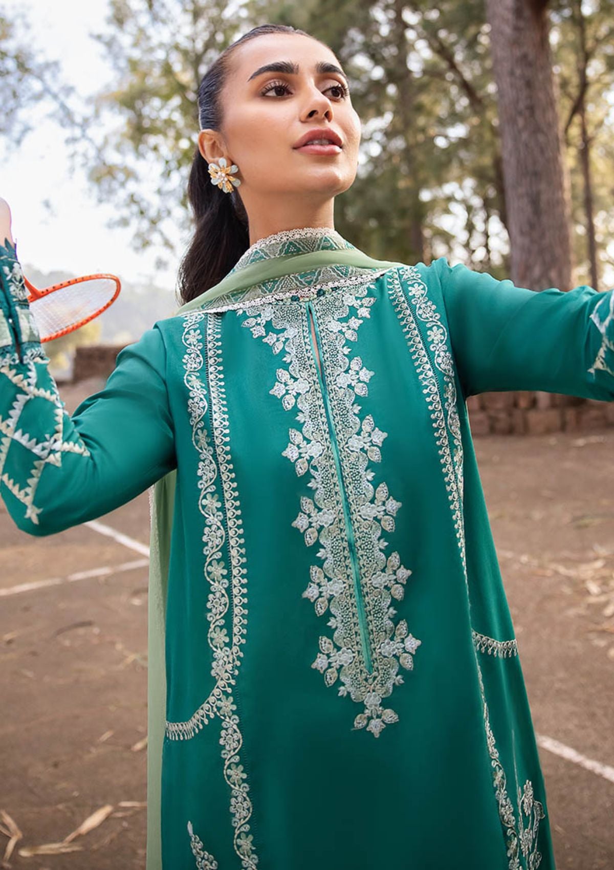 Zaha Lawn'24 ZL-11B (VEJAH) - Mohsin Saeed Fabrics