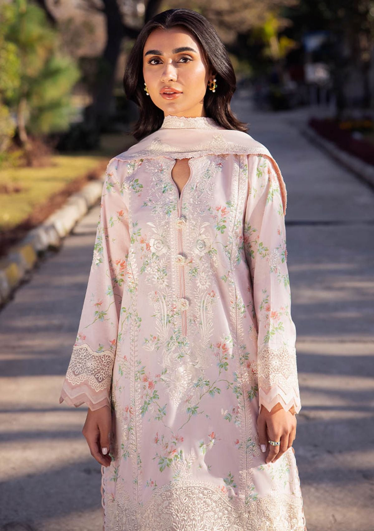 Zaha Lawn'24 ZL-04A(ASEMA) - Mohsin Saeed Fabrics