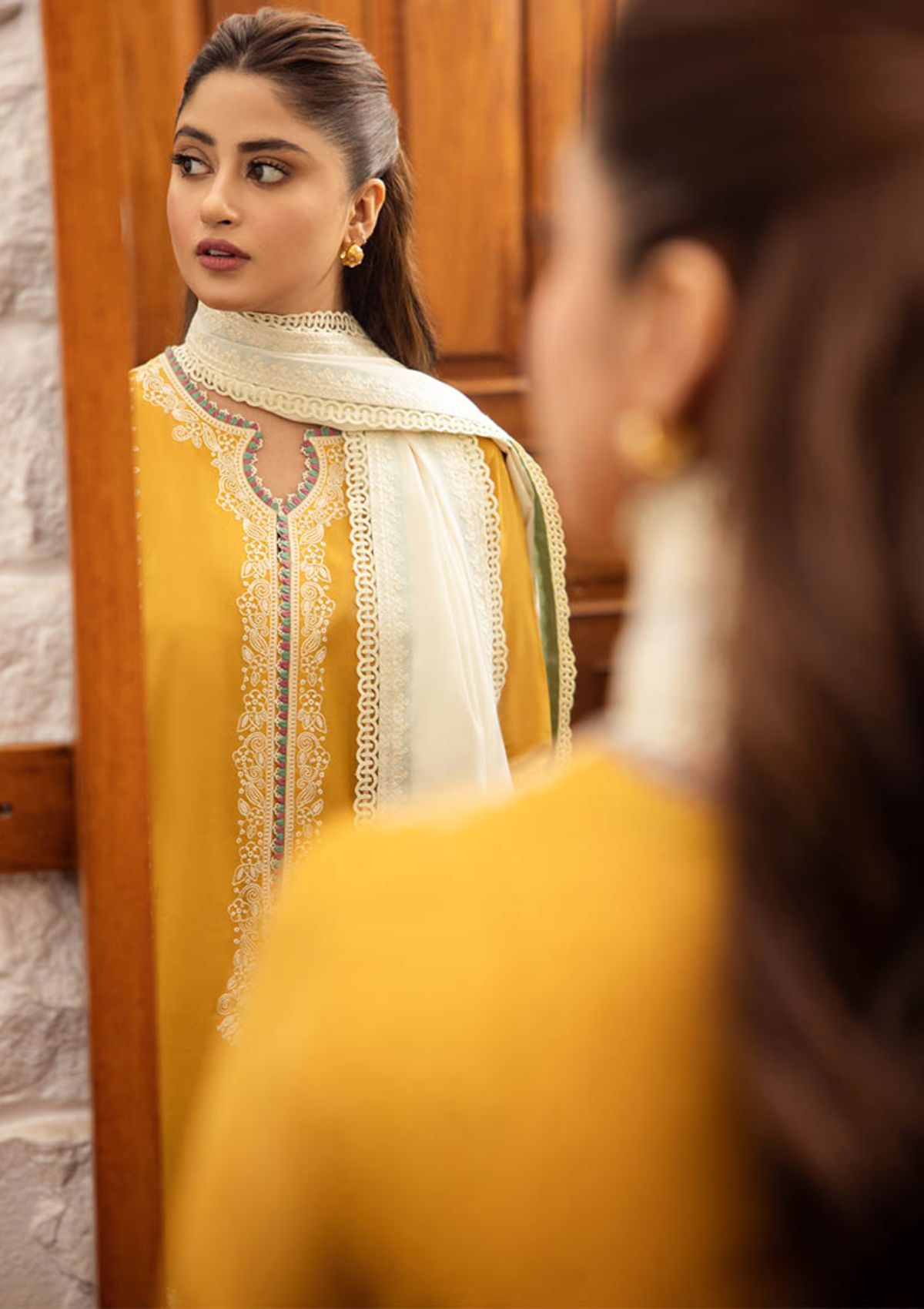 Zaha Lawn'24 ZL-06A (FERYA) - Mohsin Saeed Fabrics