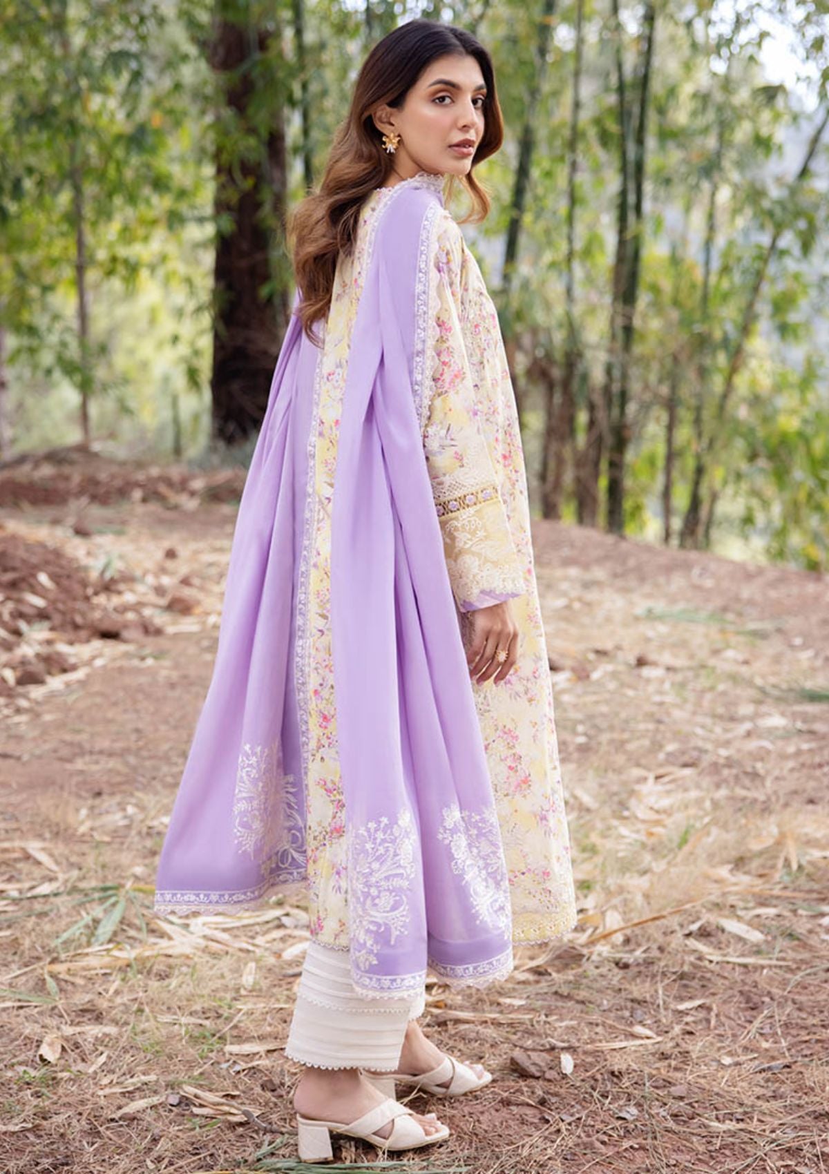 Zaha Lawn'24 ZL-13A (SEZEM) - Mohsin Saeed Fabrics