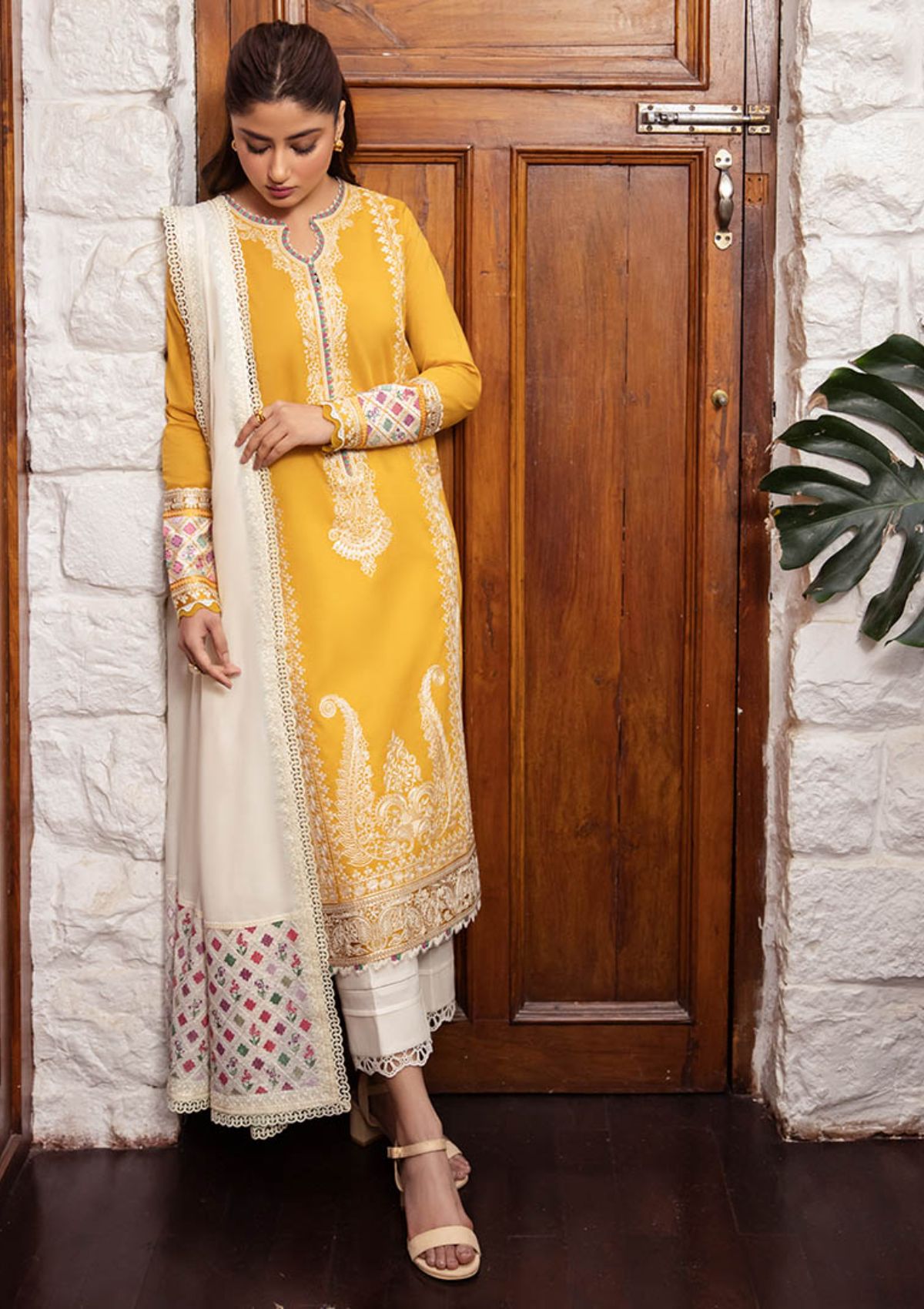 Zaha Lawn'24 ZL-06A (FERYA) - Mohsin Saeed Fabrics