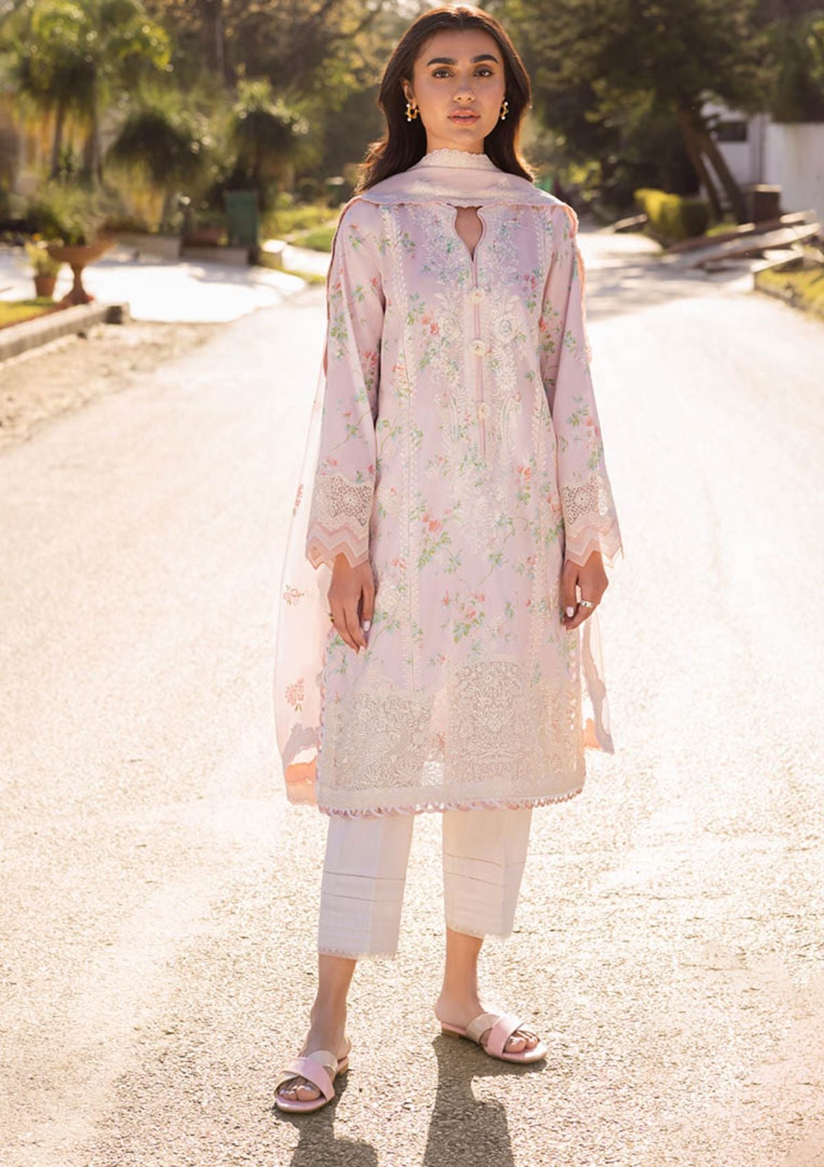 Zaha Lawn'24 ZL-04A(ASEMA) - Mohsin Saeed Fabrics