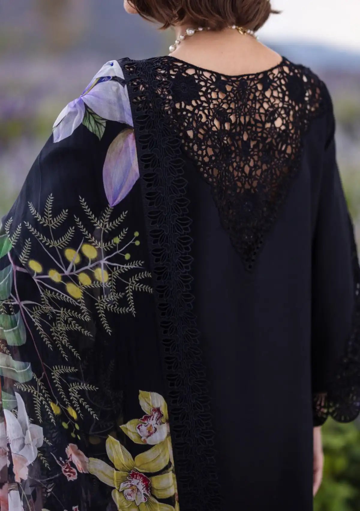 Mushq Hemline The Secret Garden'24 D-03B SWALLOWTAIL - Mohsin Saeed Fabrics