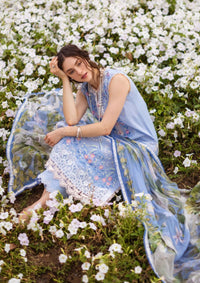 Mushq Hemline The Secret Garden'24 D-08A MYOSOTIS - Mohsin Saeed Fabrics
