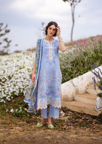 Mushq Hemline The Secret Garden'24 D-08A MYOSOTIS - Mohsin Saeed Fabrics