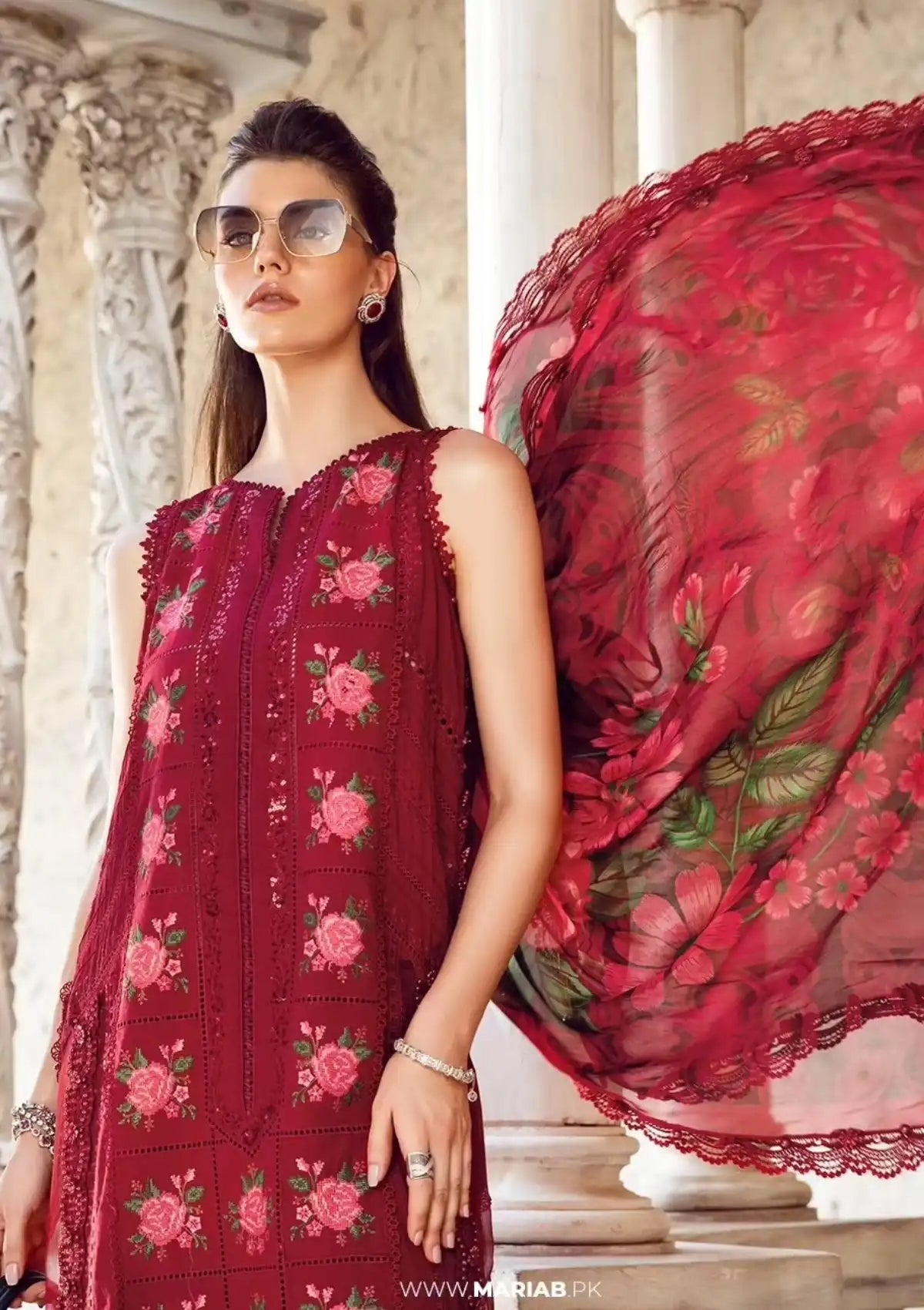 Maria.B Eid Luxury Lawn'24 D-05 - Mohsin Saeed Fabrics