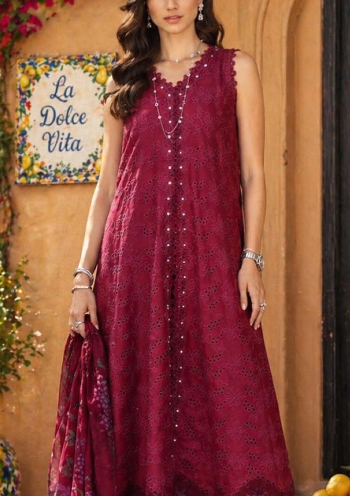Noor by Saadia Asad Luxury Eid Schiffli Laserkari'26 D-04