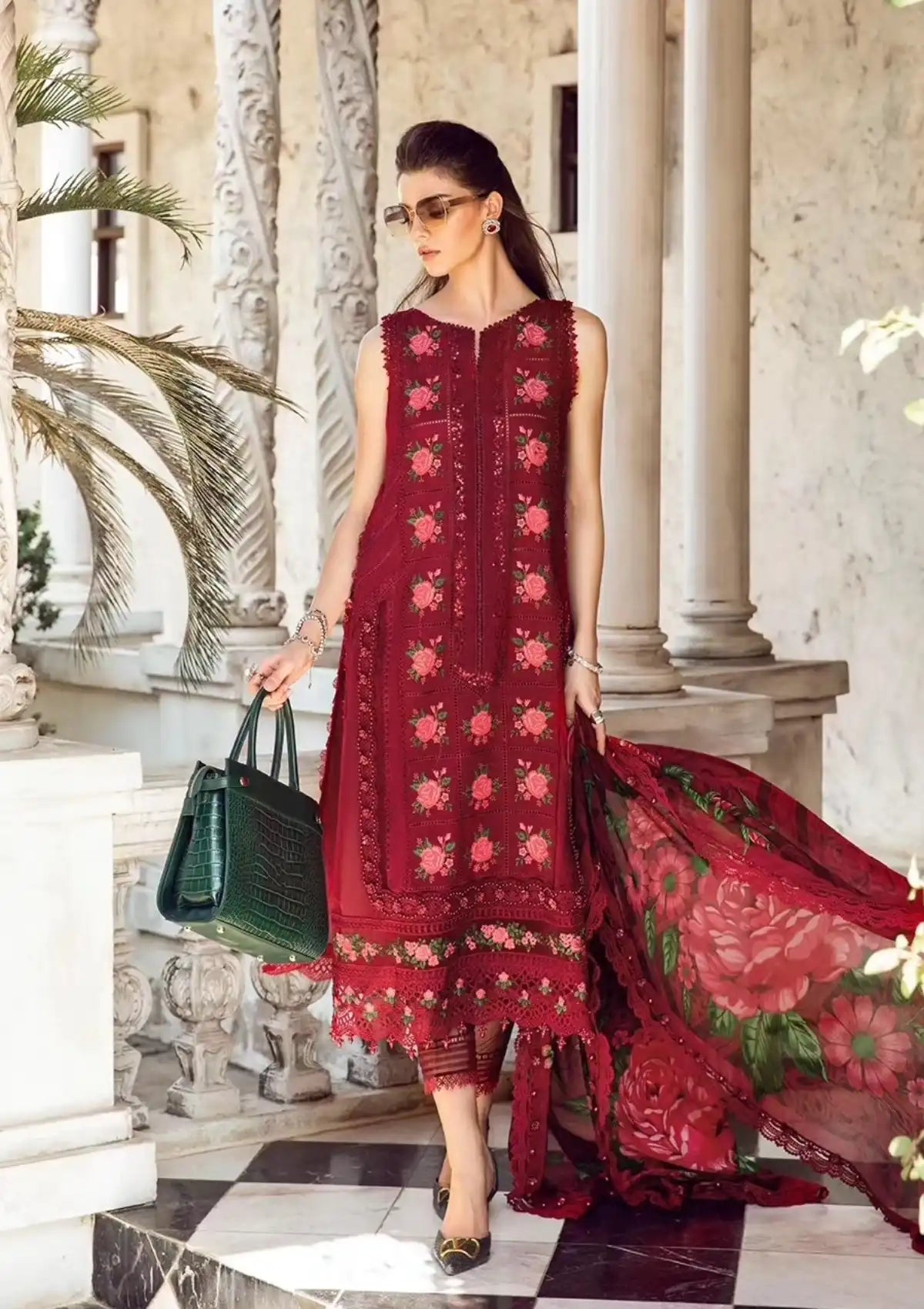 Maria.B Eid Luxury Lawn'24 D-05 - Mohsin Saeed Fabrics