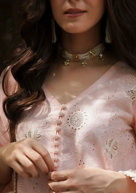 Manara Luxury Lawn'24 ML-02 PRIMROSE - Mohsin Saeed Fabrics