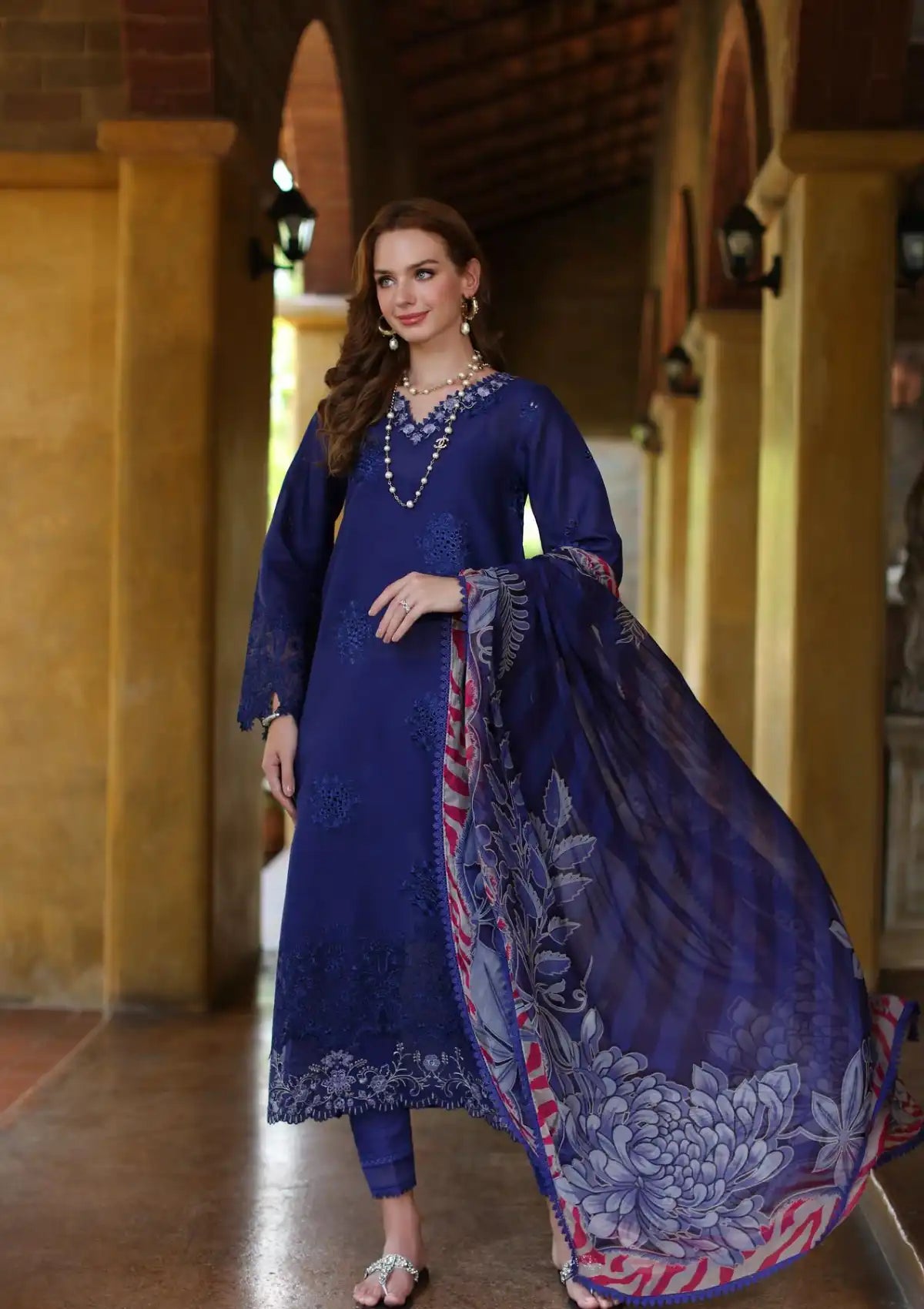 Noor by Saadia Asad Eid Luxe Printkari'24 D-12 - Mohsin Saeed Fabrics