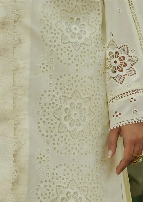 Manara Luxury Lawn'24 ML-09 MOTIA - Mohsin Saeed Fabrics