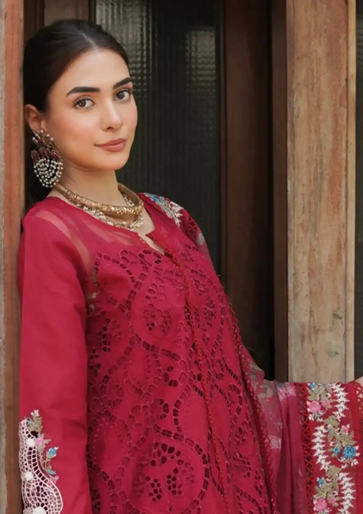 Manara Luxury Lawn'24 ML-06 MAHAY - Mohsin Saeed Fabrics