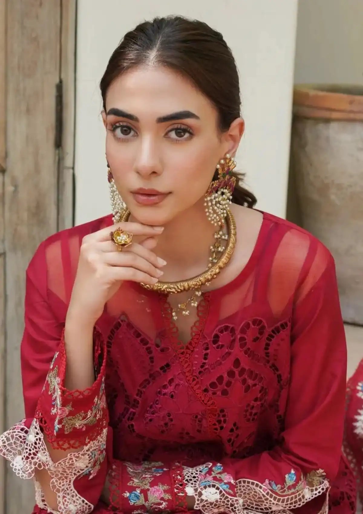 Manara Luxury Lawn'24 ML-06 MAHAY - Mohsin Saeed Fabrics