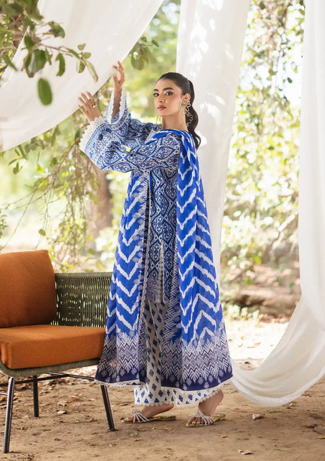 Tahra By Zainab Chottani Lawn'24 D-04A-LEENA - Mohsin Saeed Fabrics