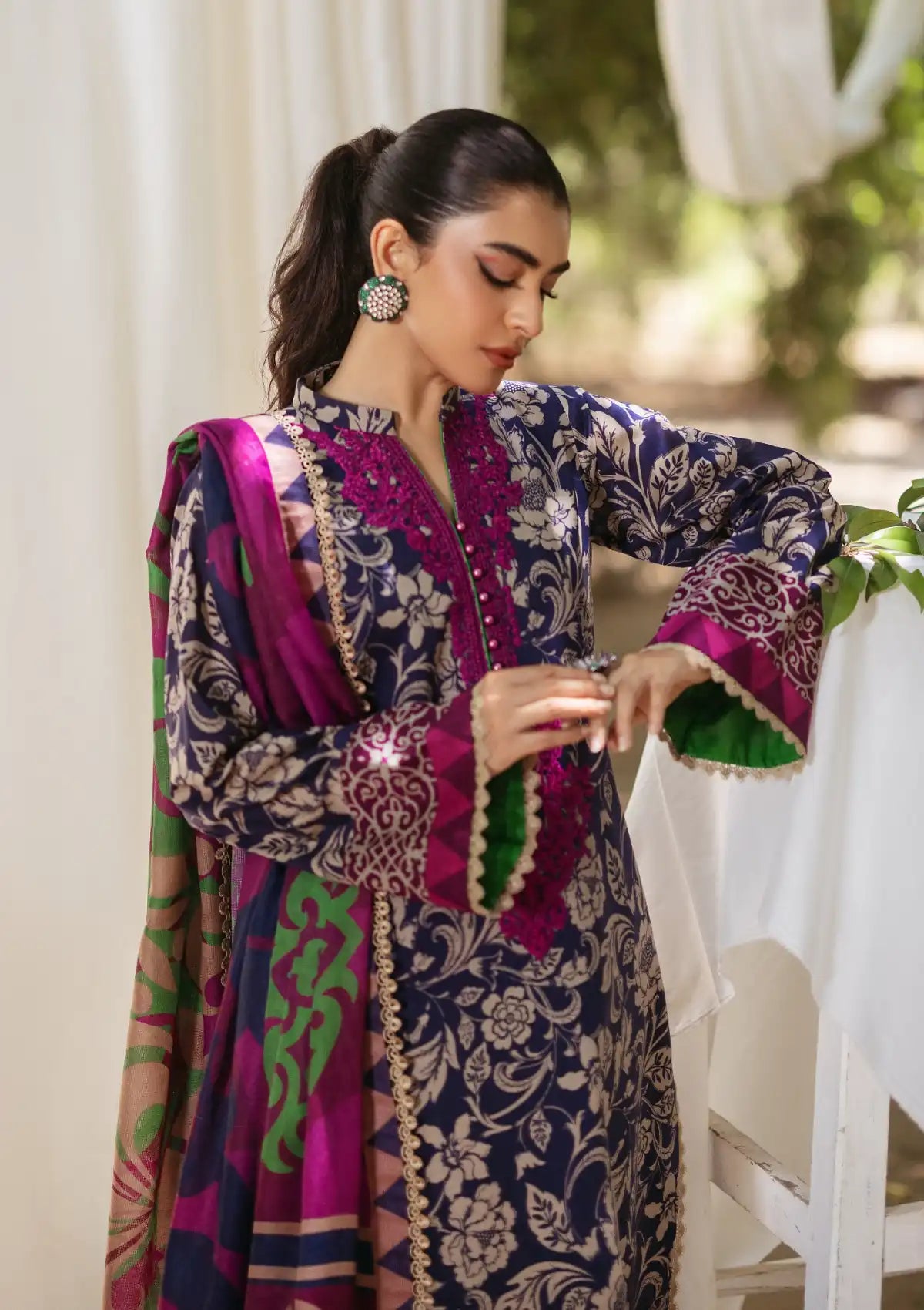 Tahra By Zainab Chottani Lawn'24 D-07B-TAMARA - Mohsin Saeed Fabrics