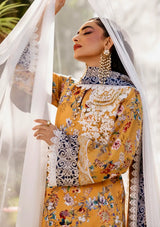 Tahra By Zainab Chottani Lawn'24 D-02A-BEEHA - Mohsin Saeed Fabrics