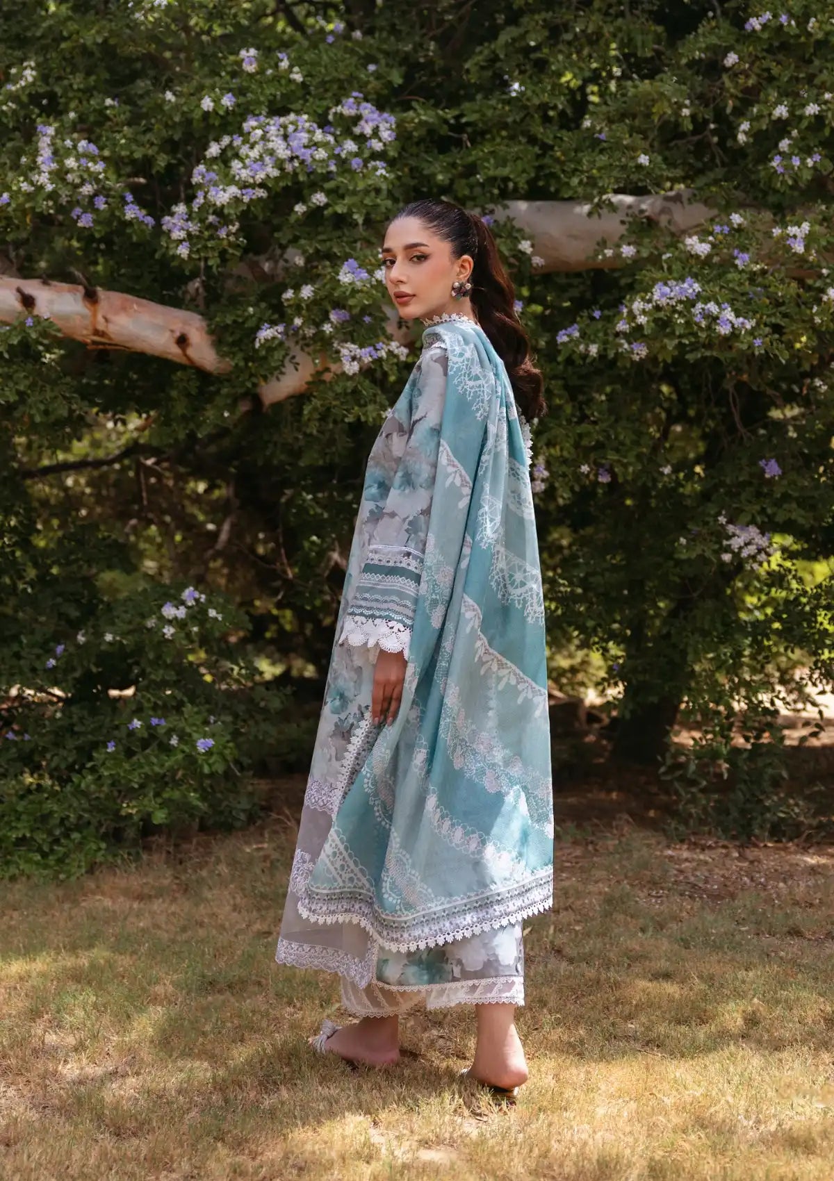 Tahra By Zainab Chottani Lawn'24 D-03A-ZINNIA - Mohsin Saeed Fabrics