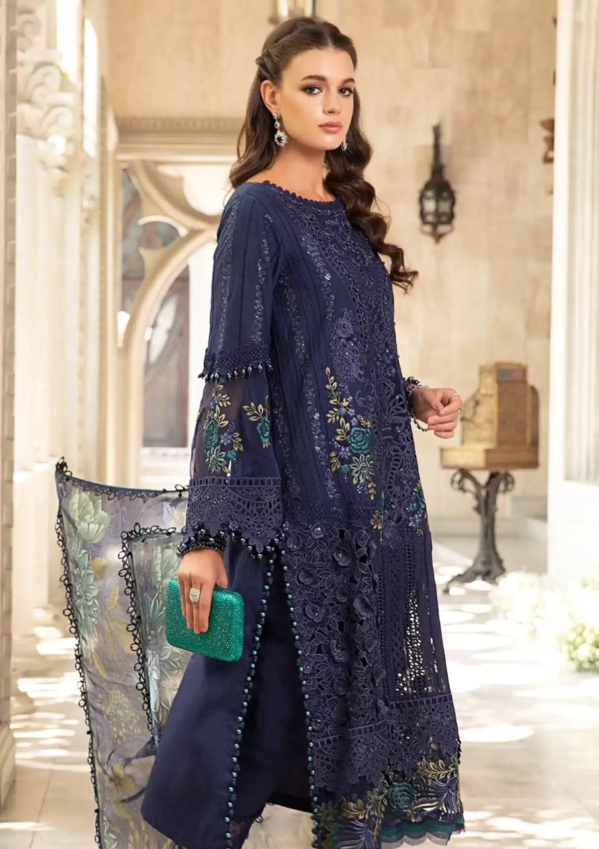 Maria.B Eid Luxury Lawn'24 D-09