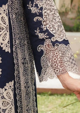 Manara Luxury Lawn'24 ML-01 SAPPHIRE - Mohsin Saeed Fabrics