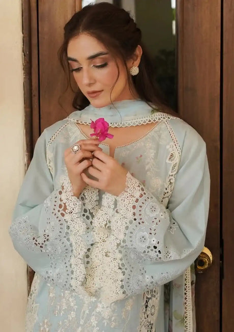 Manara Luxury Lawn'24 ML-10 PARISHAY - Mohsin Saeed Fabrics