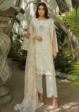 Manara Luxury Lawn'24 ML-09 MOTIA - Mohsin Saeed Fabrics