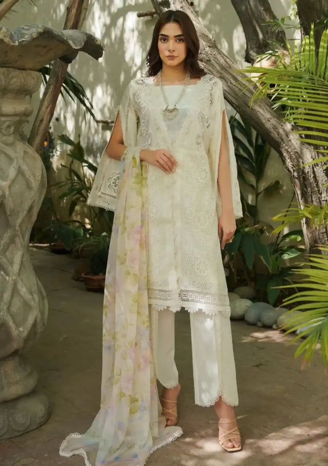 Manara Luxury Lawn'24 ML-09 MOTIA - Mohsin Saeed Fabrics