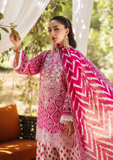 Tahra By Zainab Chottani Lawn'24 D-04B-LEENA - Mohsin Saeed Fabrics