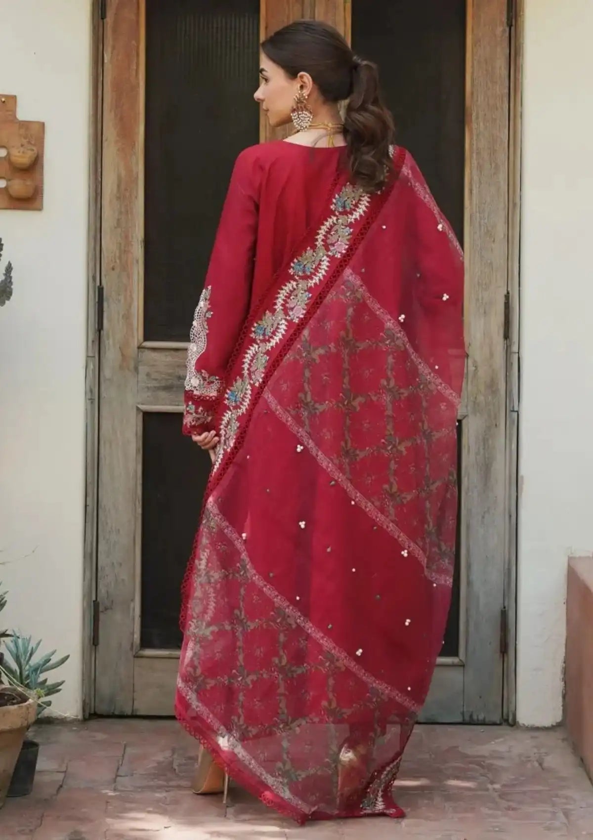 Manara Luxury Lawn'24 ML-06 MAHAY - Mohsin Saeed Fabrics