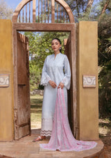 Tahra By Zainab Chottani Lawn'24 D-09B-RUHAE - Mohsin Saeed Fabrics