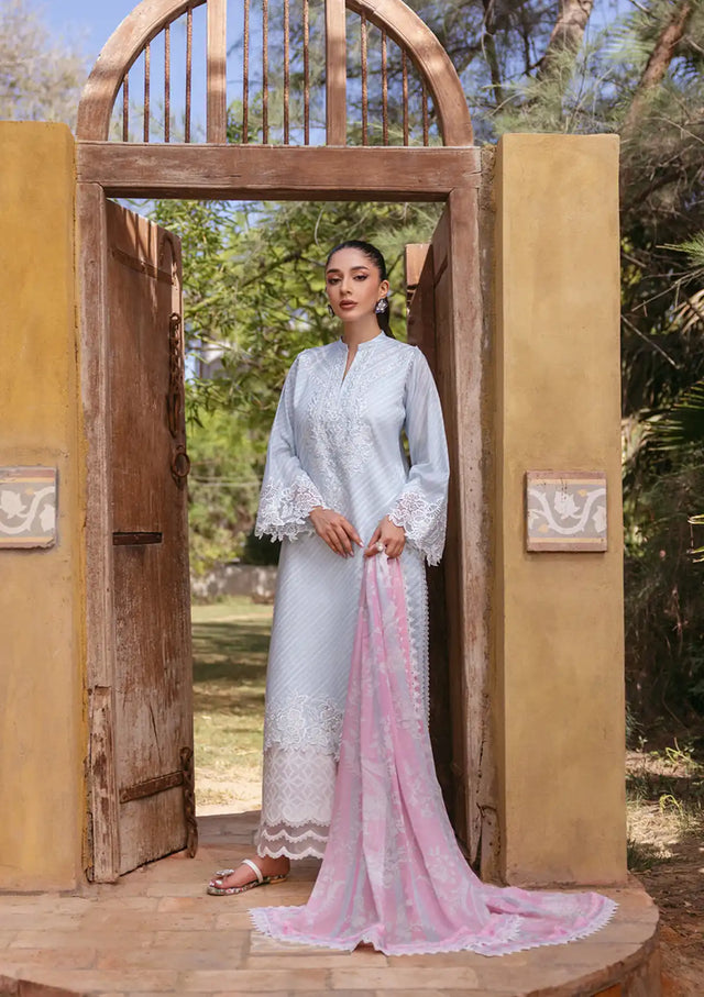 Tahra By Zainab Chottani Lawn'24 D-09B-RUHAE - Mohsin Saeed Fabrics