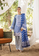 Tahra By Zainab Chottani Lawn'24 D-04A-LEENA - Mohsin Saeed Fabrics