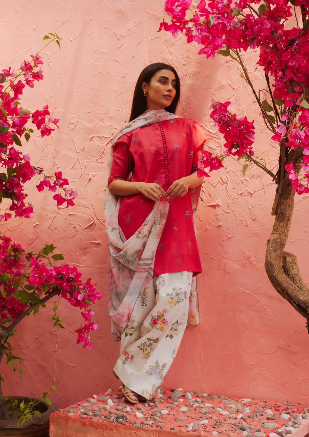 Coco Prints By Zara Shahjahan'24 D-02-COCO CHERRY