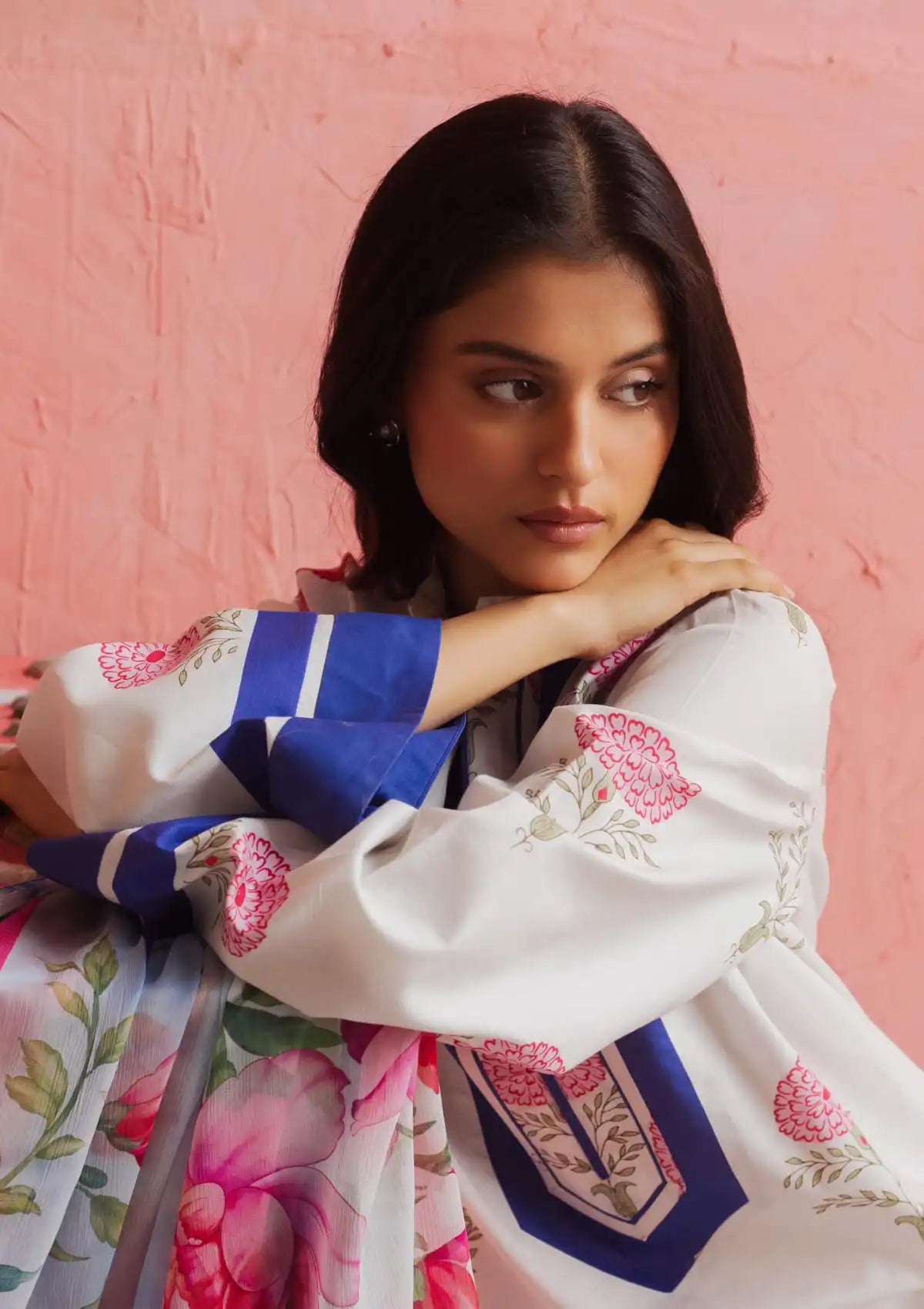 Coco Prints By Zara Shahjahan'24 D-05-MELON BLUSH